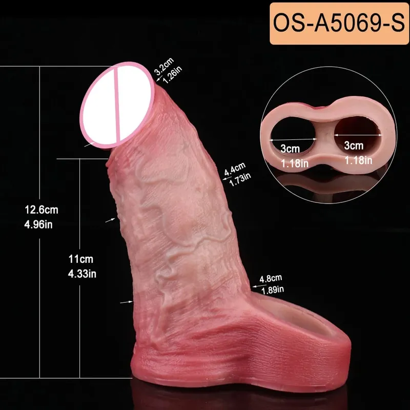 Đóng Đầu Thực Tế Dương Vật Tay Đồ Chơi Tình Dục Cho Nam Trì Hoãn Xuất Tinh Dick Mở Rộng Dành Cho Các Cặp Đôi Khoái Cảm Tình Dục Sexshop