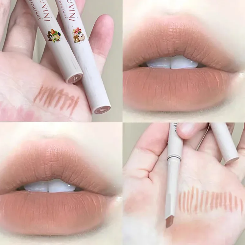 Matte Lip Liner Outline Lips Lipstick Pen Waterproof Long-lasting Color Lip Pencil Lipstick Pen