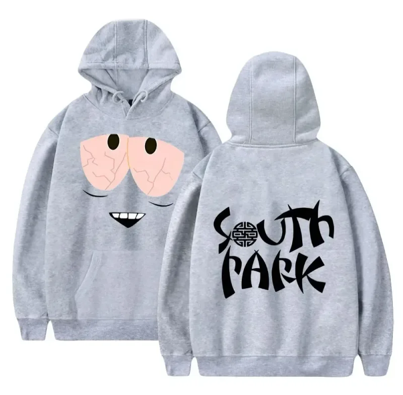 South Park Funny Cartoon Print Hoodie Men Women Loose Oversized Streetwear Pullover Hooded Sweatshirt