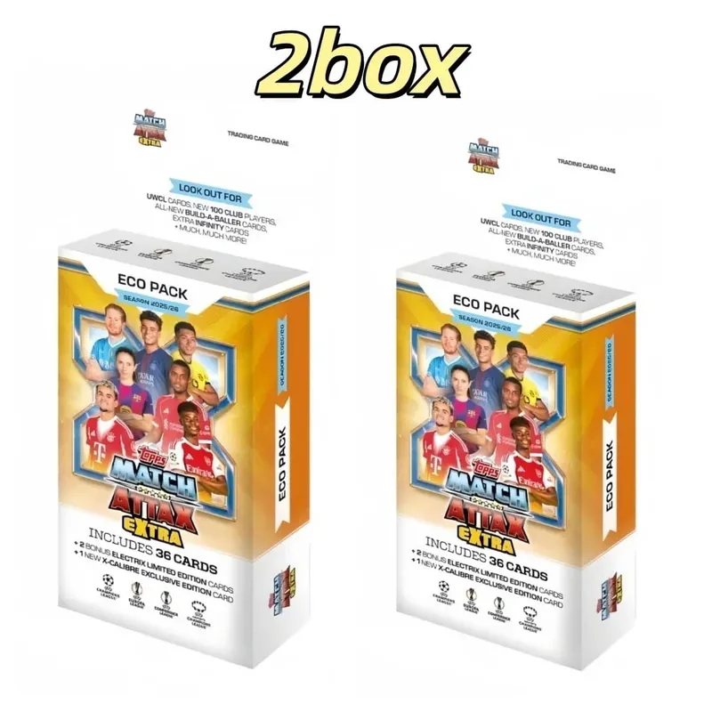 2026 NEW Season Topps UCC Match Attax Eco Pack Limited Edition Sports Trading Cards Football Player Cards Fan Collection Gift