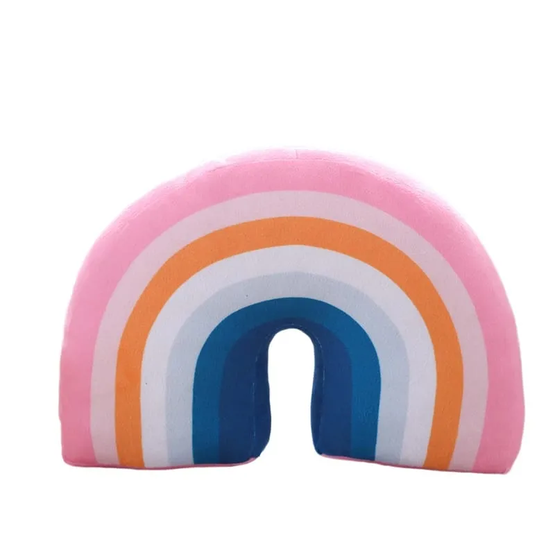 Fantastic Star Cloud Moon Rainbow Plush Pillow Stuffed Sky Natural Cushion Yellow Pink Blue Shy Emotion Plushie Decoration Gift