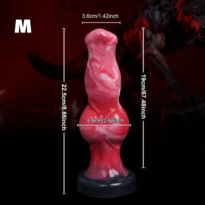 Dog Knot Dildo Anal Plug Animal Penis Masturbator Dick-Dildo Sex Toys For Man Women Prostate G-spot Massager Anal Penetration 18