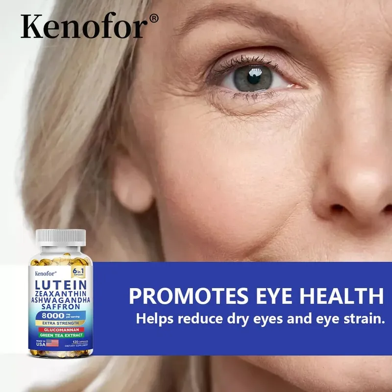 Lutein and Zeaxanthin Capsules - Eye Health Support Supplement Supports Overall Vision Vegan Friendly & Non-GMO 120 Softgels