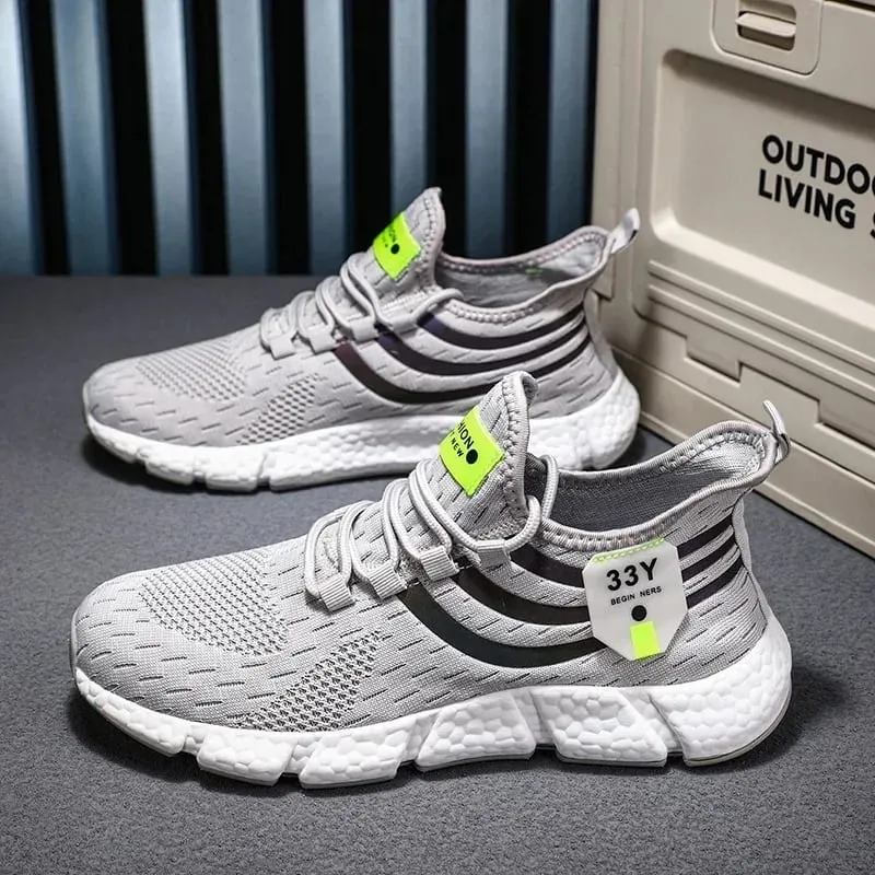Men Casual Sport Shoes Breathable Lightweight Sneakers Unisex Outdoor Mesh Running Shoe Athletic Jogging Tenis Walking Shoes Men