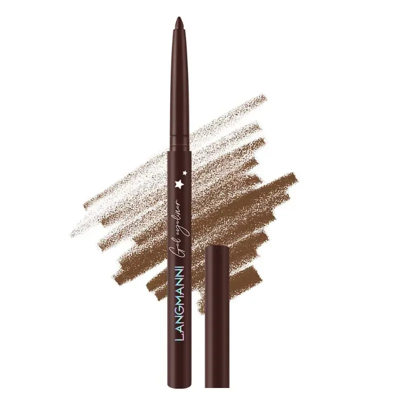 Glide-On Gel Eyeliner Pencil Ultra-Smooth Waterproof Lasting Liner for Waterline & Lash Line Fade-Resistant All-Day Wear Makeup