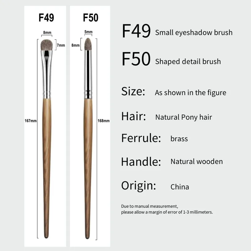 Kuas Eyeshadow Detail Tepat Kuas Rias Eye Shadow Alat Rias Rambut Kuda Poni Alami yang Lembut