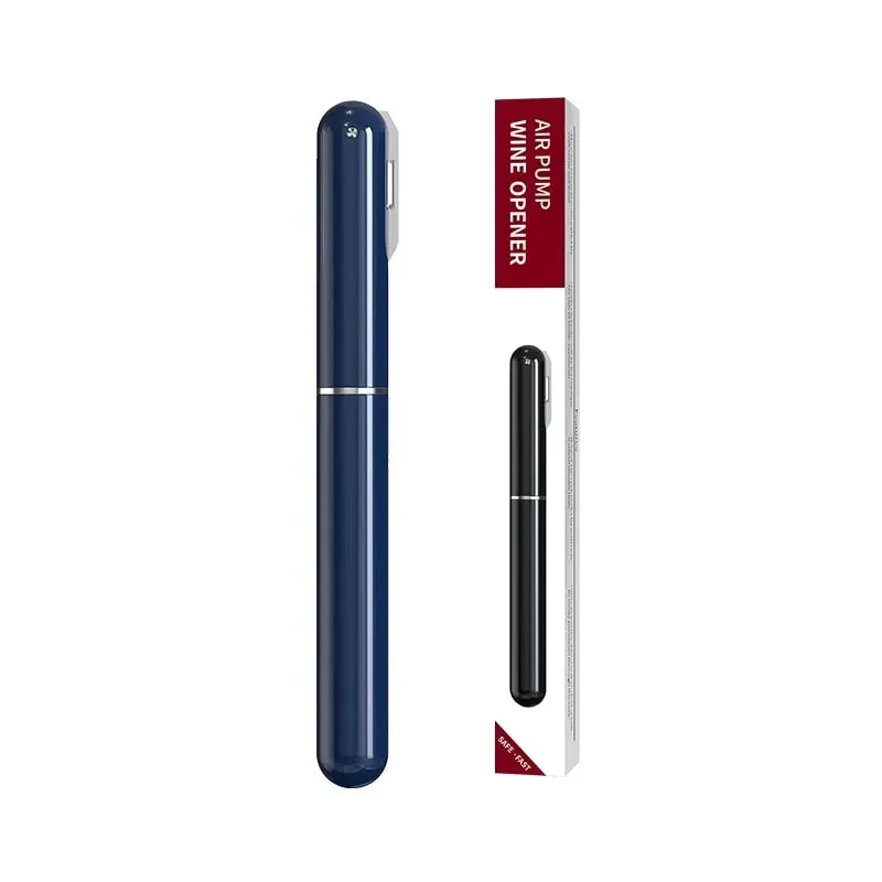 Air Pump Wine Bottle Opener Portable Pen Shape Stainless Steel Pin Air Pressure Red Wine Corkscrew Kitchen Tools Bar Accessories