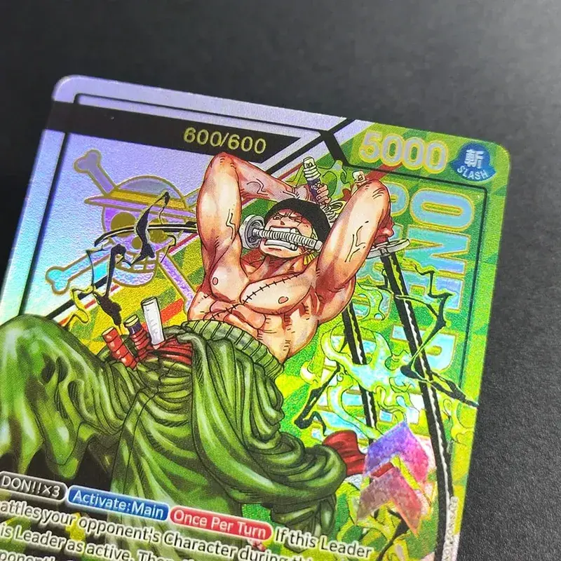 DIY One Piece Card Game Treasure Cup Roronoa Zoro OP12-020 Serialized 1/600 600/600 Collection English Anime Cards