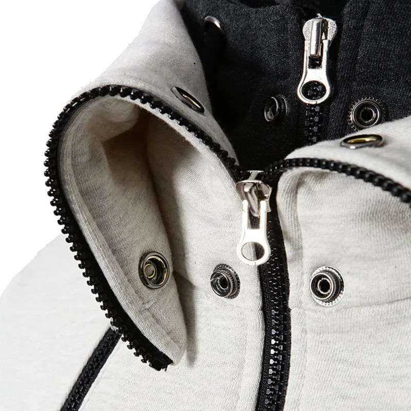 ThunderCat Logo The men's three-color zipper pullover is suitable for business wear in spring and autumn hoodies jacket