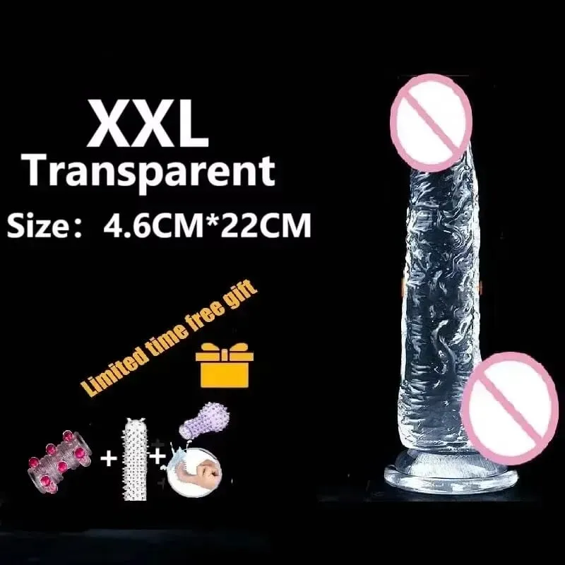 Transparent Realistic Dildo Strong Suction Cup Adult Sex Toys for Women Gay Anal Masturbation Realistic Dick Sex Toys Big Dick18