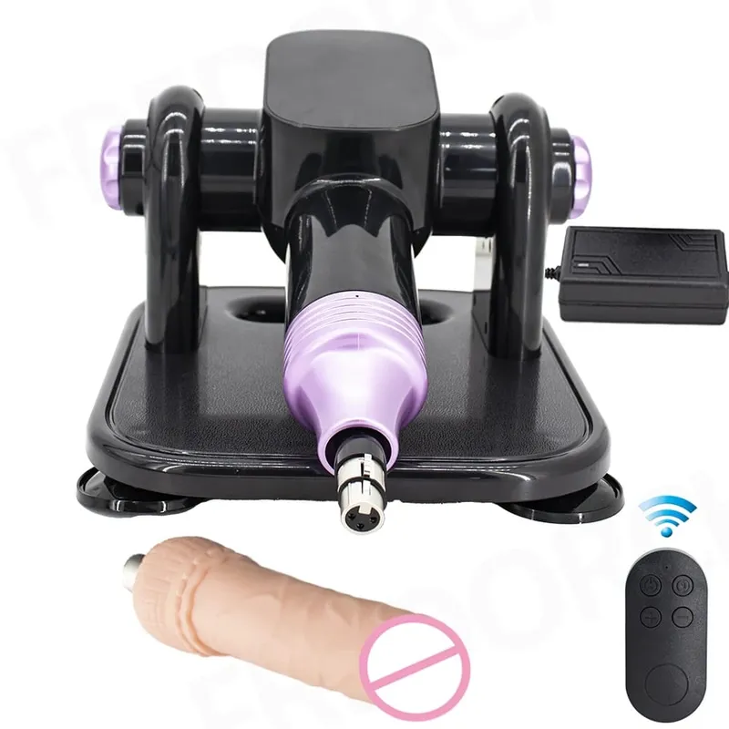 120W Sex Machine Strong Power Turbo Gear Masturbation Love Machine V-U-Lock Vibrator Sex Machine with Dildo