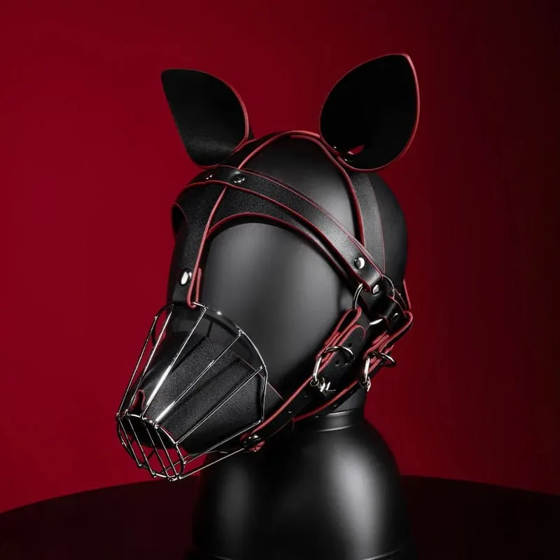Adult Games Puppy Role Play Kits with Fetish Puppy Hood Mask Binding Gloves Boots Protectors for Couple Crawling SM Sex Toys 18+