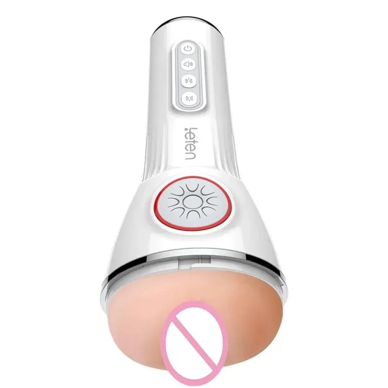 Leten Japanese AV Yui Hatano Sucking Vibrating Cup Realistic Vagina Male Masturbator Silicone Pocket Pussy Adult Sex Toys