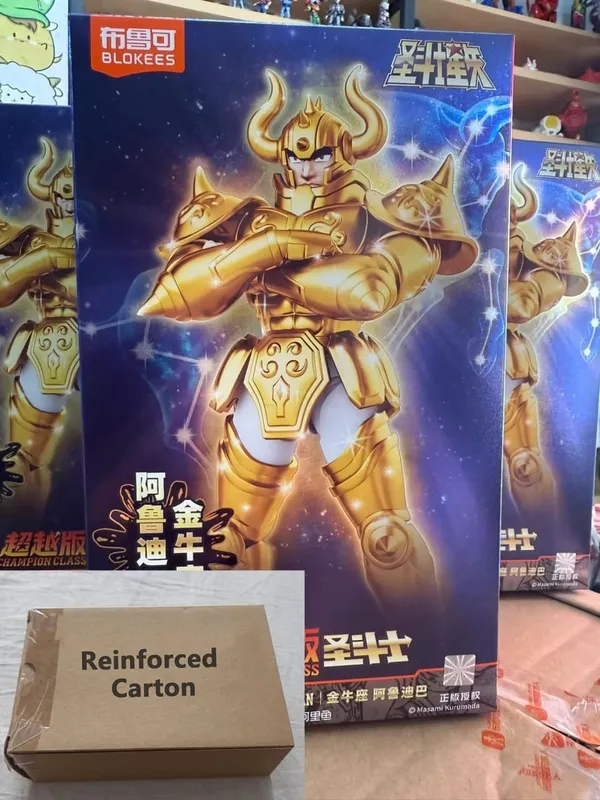In Stock BLOKEES Saint Seiya CLASSIC CLASS Gold Saint Virgo Shaka Pisces Aphrodite Andromeda Cygnus EX Gold Assembled Model Toys