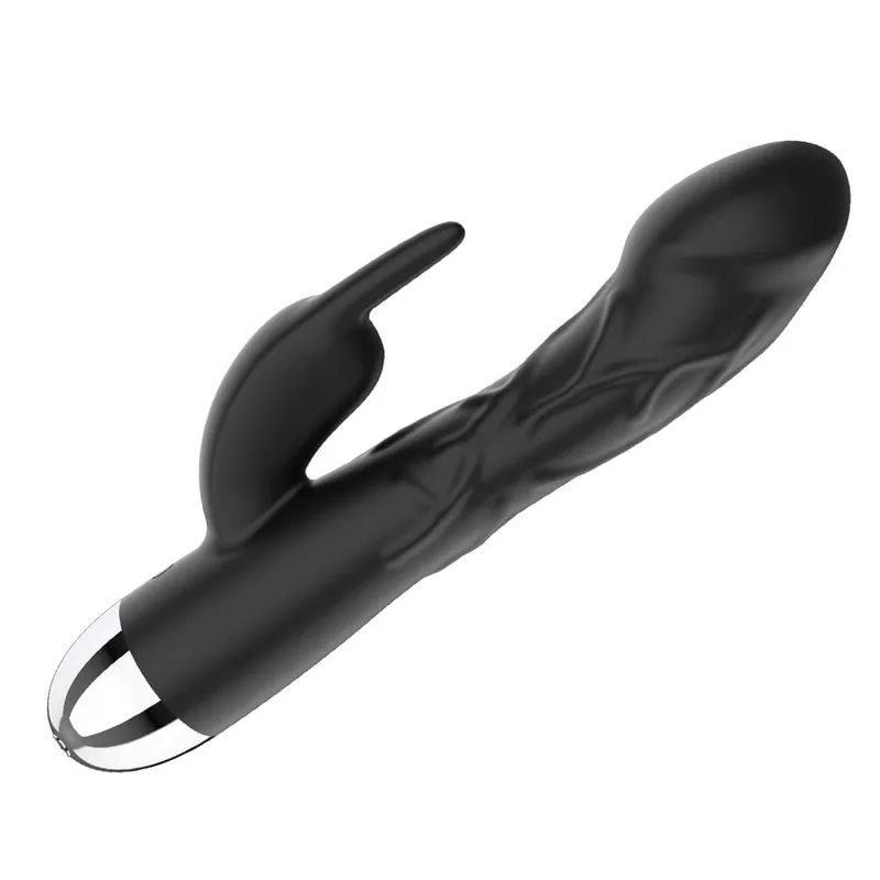 Silicone Rabbit Vibrator - Dual Stimulation G-Spot Clitoral Vibrator for Women Powerful Pleasure