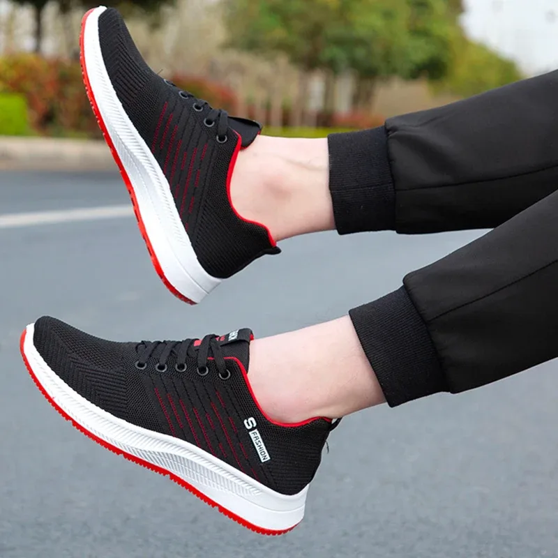 Spring Summer men's shoes breathable light casual sports shoes outdoor soft soles comfort lace up running shoes student sneakers — image 6