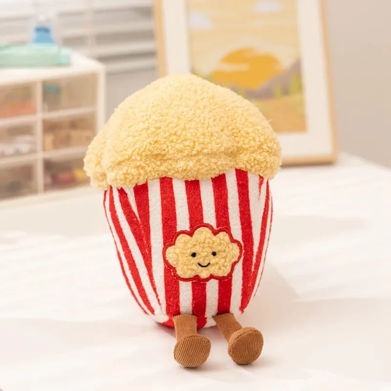 Humanoid Movie Film Snack Plush Toy Stuffed Cola popcorn 3D Glasses Movie Cardboard Small Decor Plushie Prop Gift