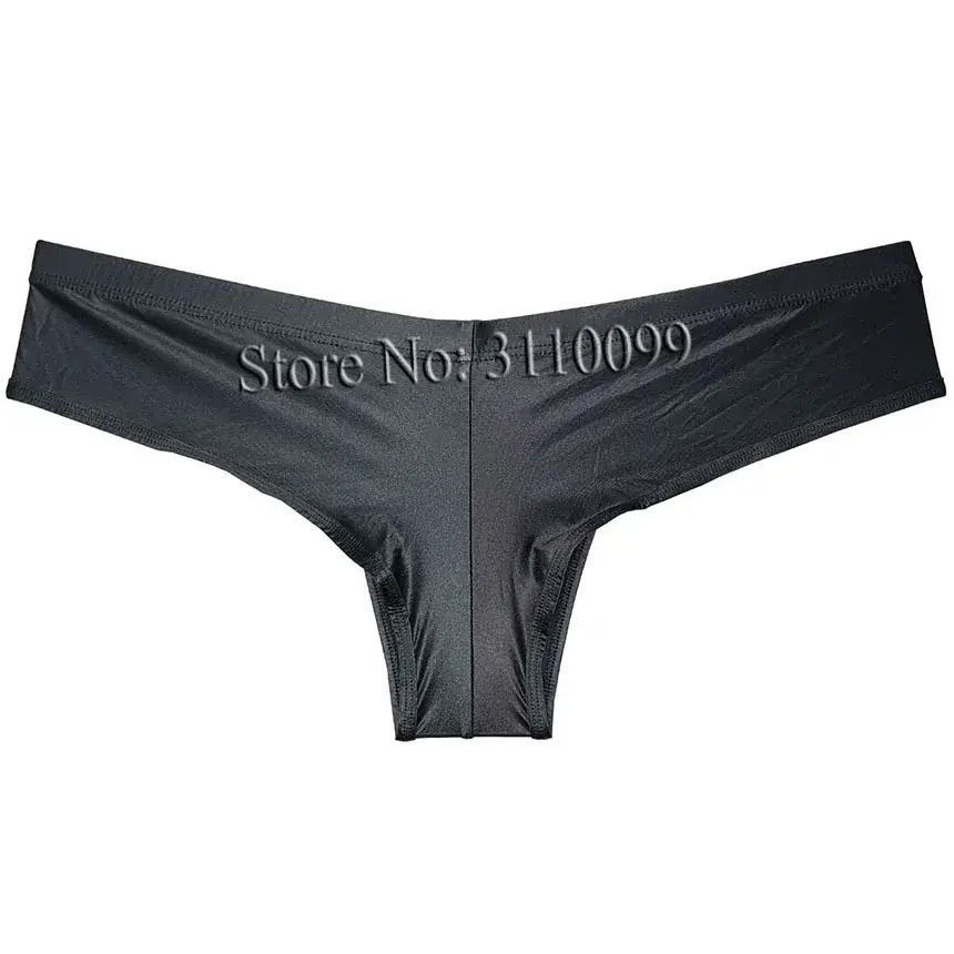 Cuecas boxer masculinas de seda brilhante mini biquíni melhoram bolsa boxers de biquíni — image 2