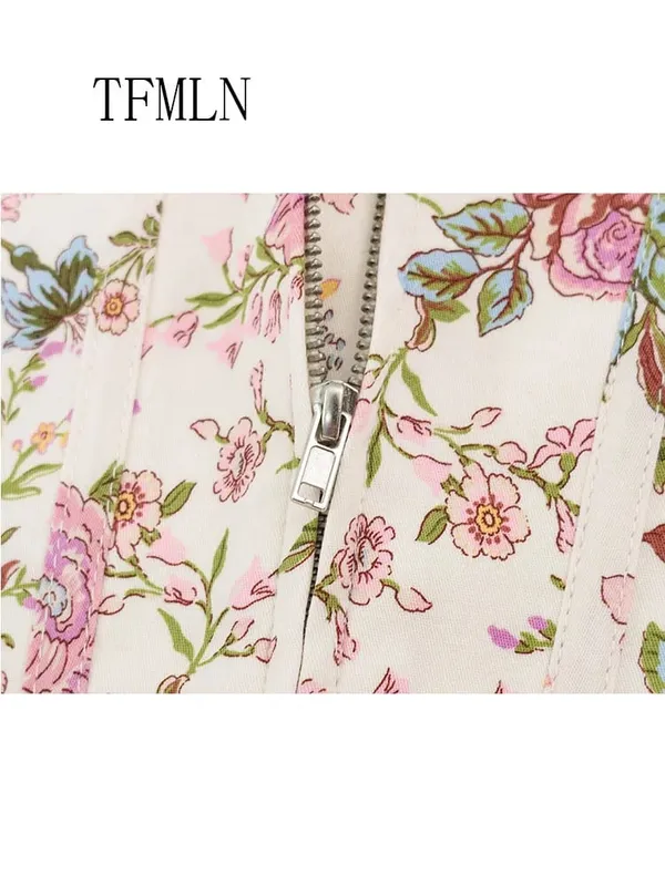 Fashion 2026 Women Printed Strapless Mini Dresses Sexy Sleeveless Slim Date Night Dress Sweet Back Zipper Party Tube Dress