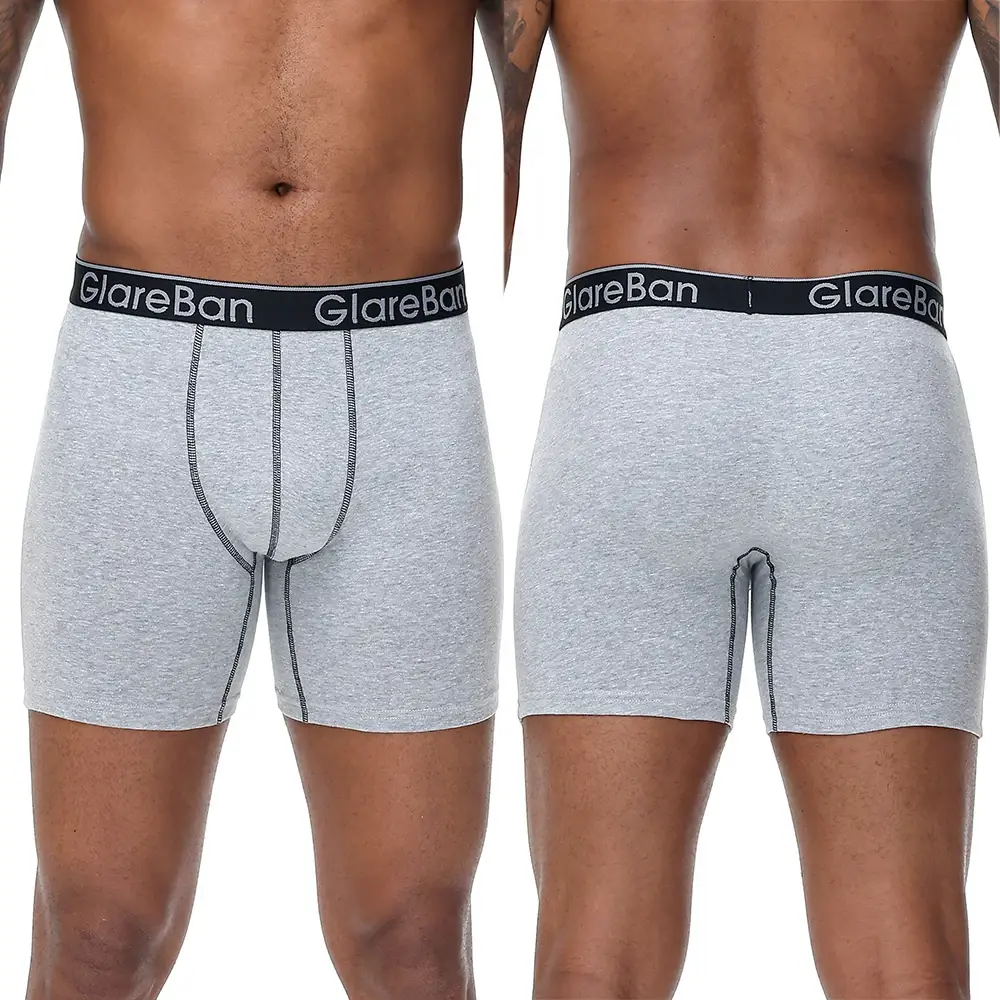 5pc conjunto mid-long aleatório algodão boxer shorts roupa interior masculina cuecas para homem boxershorts desliza calcinha macia cuecas de marca