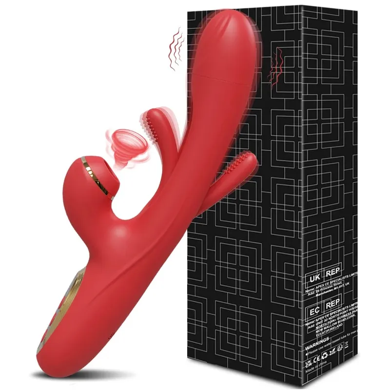 Sucking Flapping Vibrator for Women Clitoris G Spot Stimulator Dildo Tapping Vagina Massager Vibrating Adult Female Sex Toys 18+