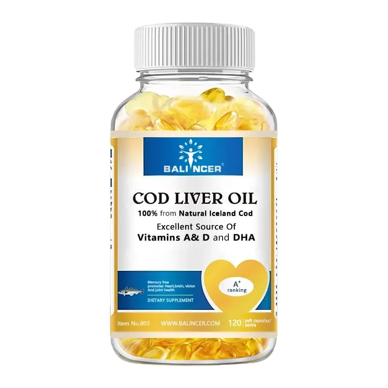 Extra-strength Formula Cod Liver Oil Contains Vitamins A D EPA and DHA Supports Heart Brain Immune Joint and Eye Health