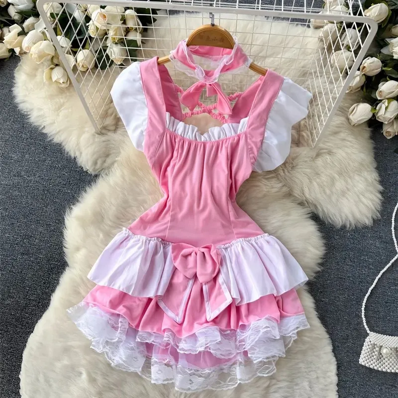 Sevimli Gri Tavşan kulaklık Üst Seksi Backless Slim Fit Bodysuit Zip Kolsuz Kadın Seksi Erotik Iç Çamaşırı Tavşan Cosplay Tulum