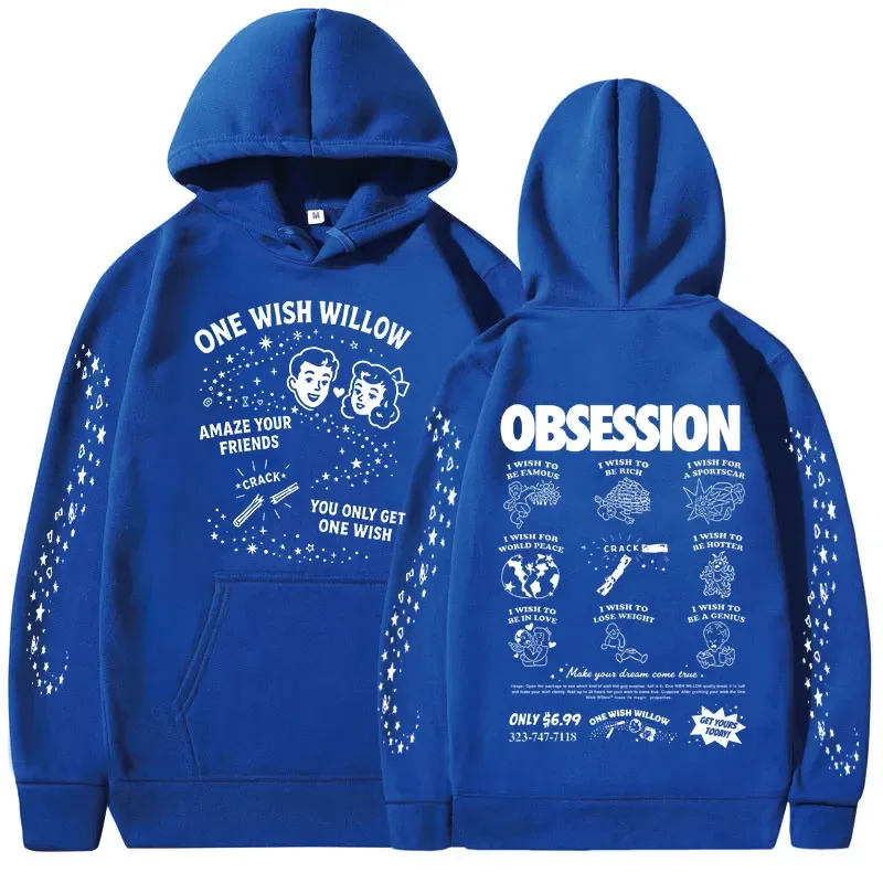 Horror Movie Obsession One Wish Willow Hoodies Men's Women Clothing Fashion Gothic Oversized Long Sleeves Hooded Sweatshirts