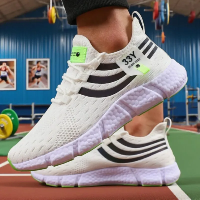 Heren Mesh Sneakers Lichtgewicht Comfortabele Zachte Ademende Loopschoenen Atletische Jogging Tenis Multi Gekleurde Wandelschoenen Heren