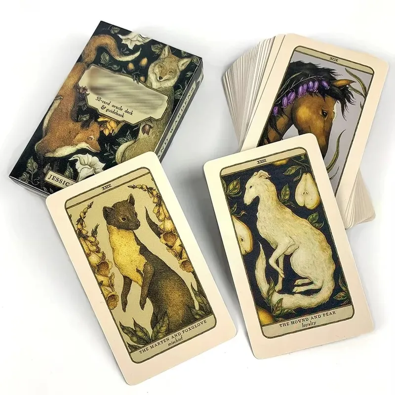 New 52 Oracle Cards Woodland Wardens Oracle Cards Games Full English Friends Party Board Tarot Game