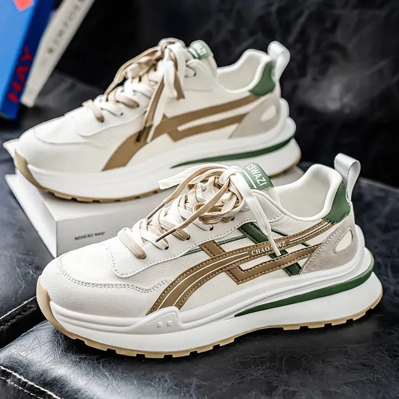 Men's Shoe Breathable Thick Soled Casual Sneakers Outdoor Running Four Seasons New Tennis Men Soft Soles Comfort Male Sneakers