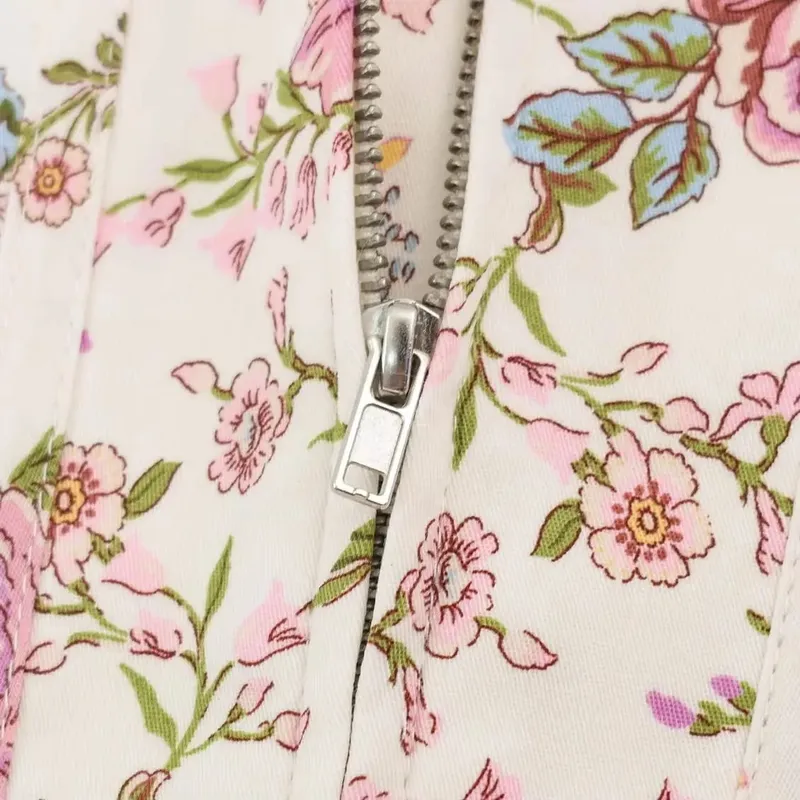 2026 sommer frauen Französisch Elegante Ärmellose Spitze-up Wrap Gehrock Dame Vintage Backless Floral Print Gestellte Mini Kleider — image 6