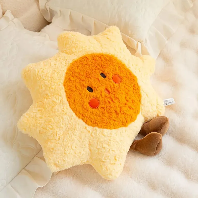 45cm Cute Rainbow Cloud Sun Moon Star Throw Pillow Cushion Rainbow Plush Toy Bedroom Decoration Doll Pillow Sofa Cushion