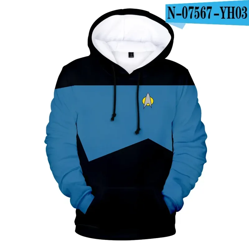 Hot Movie Star Trek 3D Print Sport Hoodies Sweatshirt Fashion Long Sleeve Clothes Cosplay Men/Women Streetoutdoor Clothing Top
