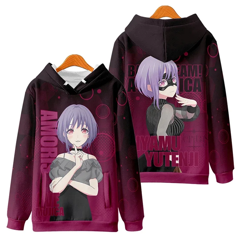 BanG Dream Ave Mujica Cosplay 3D Men's Hoodies Fashion Long Sleeve Anime Sweatshirt Outdoor Party Holiday Tracksuit Y2k Pullover