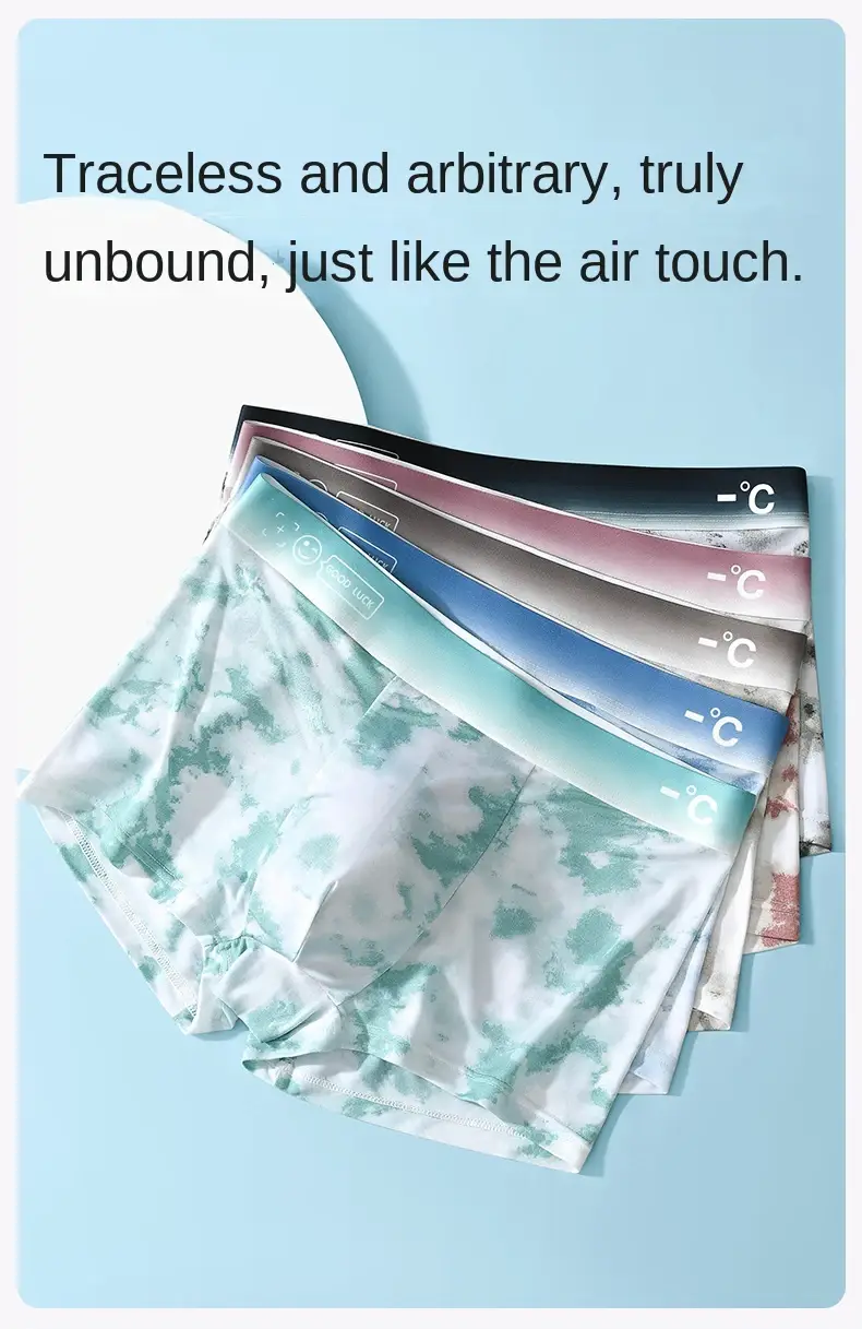 1Pcs Boxer Shorts männer Eis Seide Unterwäsche Männliche Unterhose Atmungsaktiv Sexy Dünne Höschen U Konvexen Dessous Großhandel Viele l-6XL