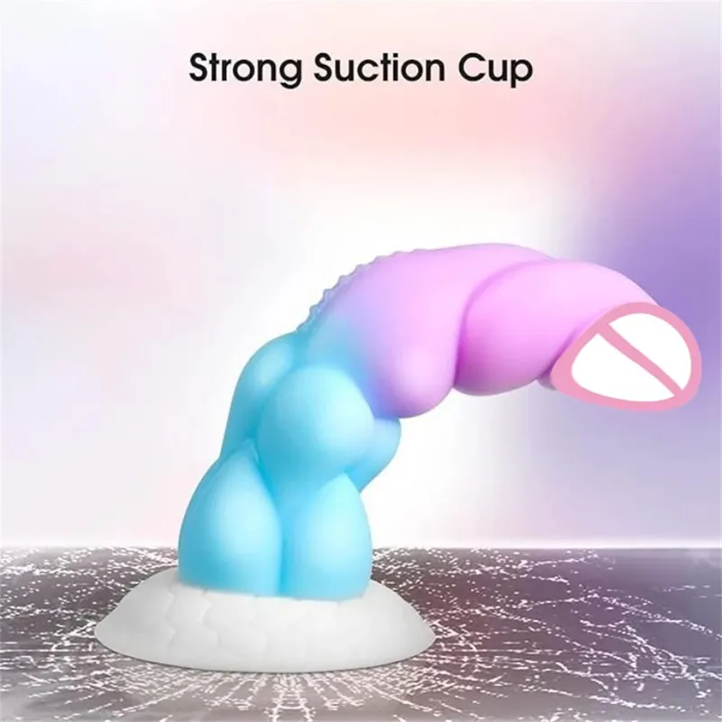 Monster Colorful Anal Dildo for Women Penetration Anal Plug Male Prostate Massage Female Vagina Stimulator Big Butt Plug Sex Toy