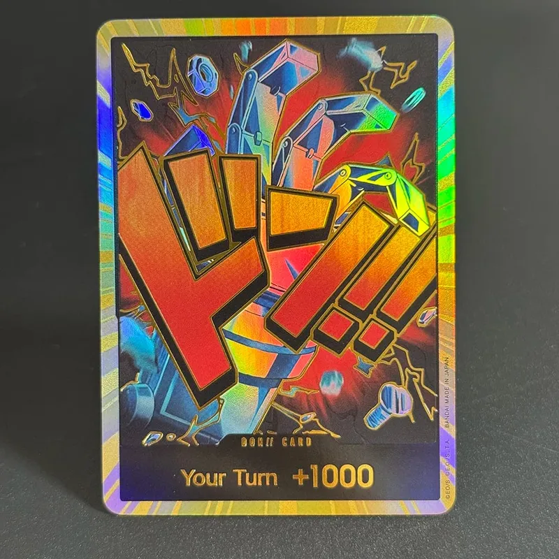 10PCS DON OPCG English TCG Gold DON!!! Collection Cards Zoro Ace Doflamingo Rebecca FOIL NM Refraction Flash Cards ToyGifts OPCG