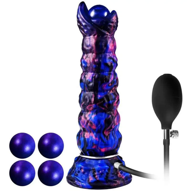 Inflatable Ovipositor Fantasy Laying Eggs Anal Plug Alien Dildo Penis Female Masturbator Vaginal Ball Sex Toys For Adult