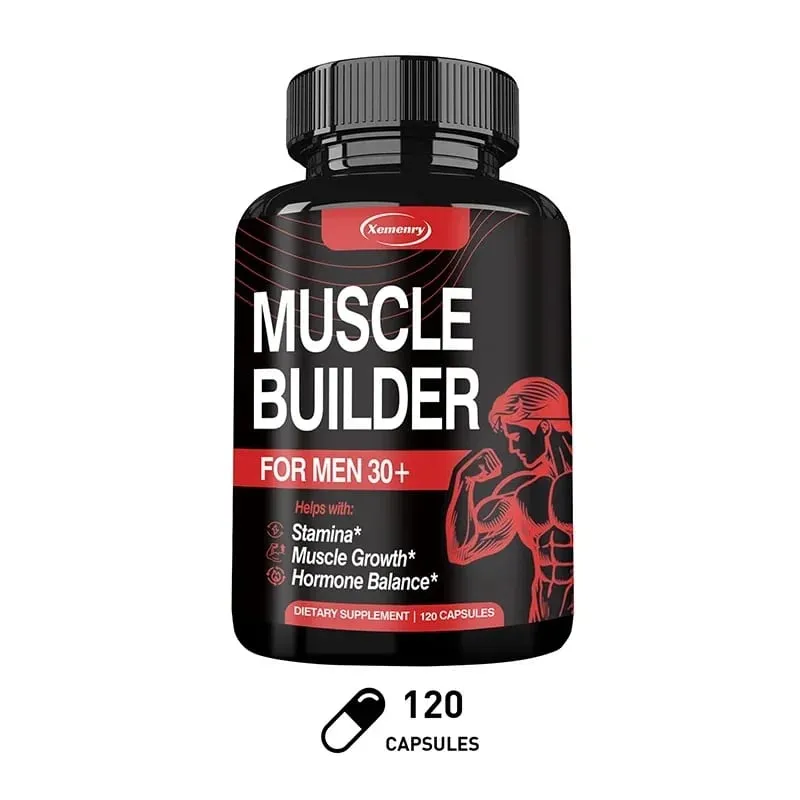 Muscle Builder Supplement - Hormone Balance Muscle Growth and Strength Promote Metabolism Improve Athletic Performance