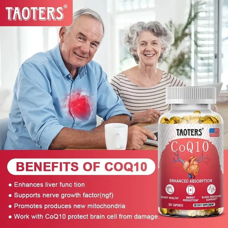 CoQ10 400mg - High Absorption Coenzyme Q-10 Non-GMO Gluten Free Vegan Dietary Vitamin Supplement Antioxidant Support