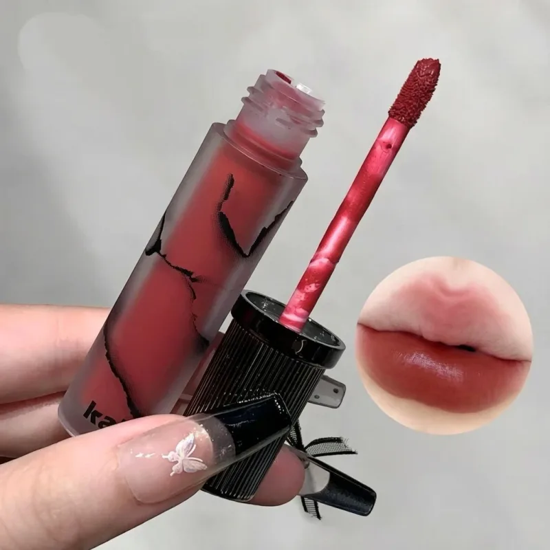 Marmor Matte Lip Mud Velvet Soft Fog Lip Tint Langvarig Non Stick Cup Lip Cosmetics