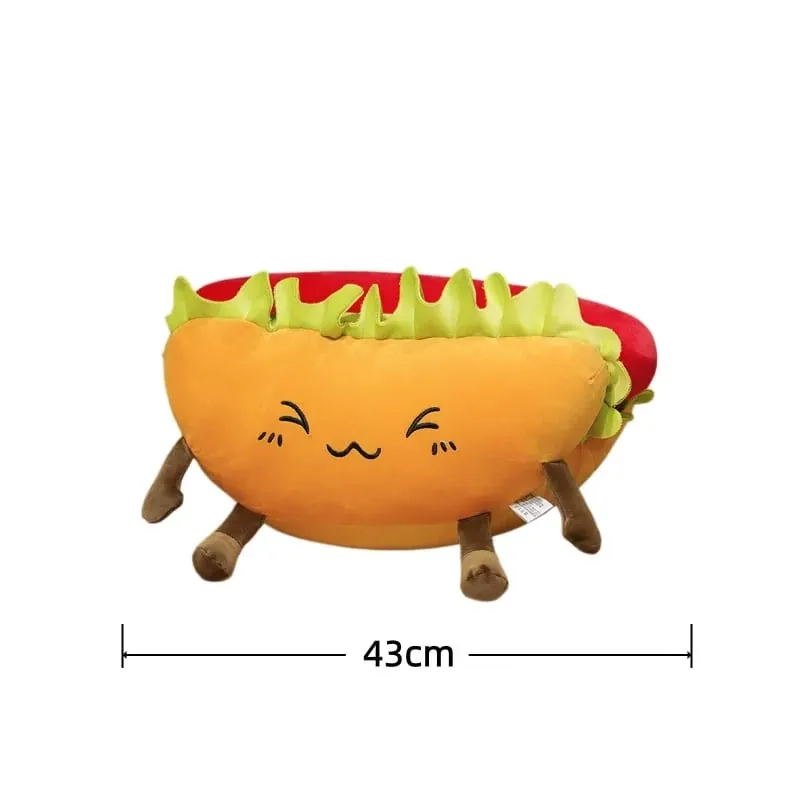 Corn Fries Chicken Leg Throw Pillow Simulation Food Plush Sofa Cushion Adorably Room Decor Toy Accompany Sleep Toy Creative Gift
