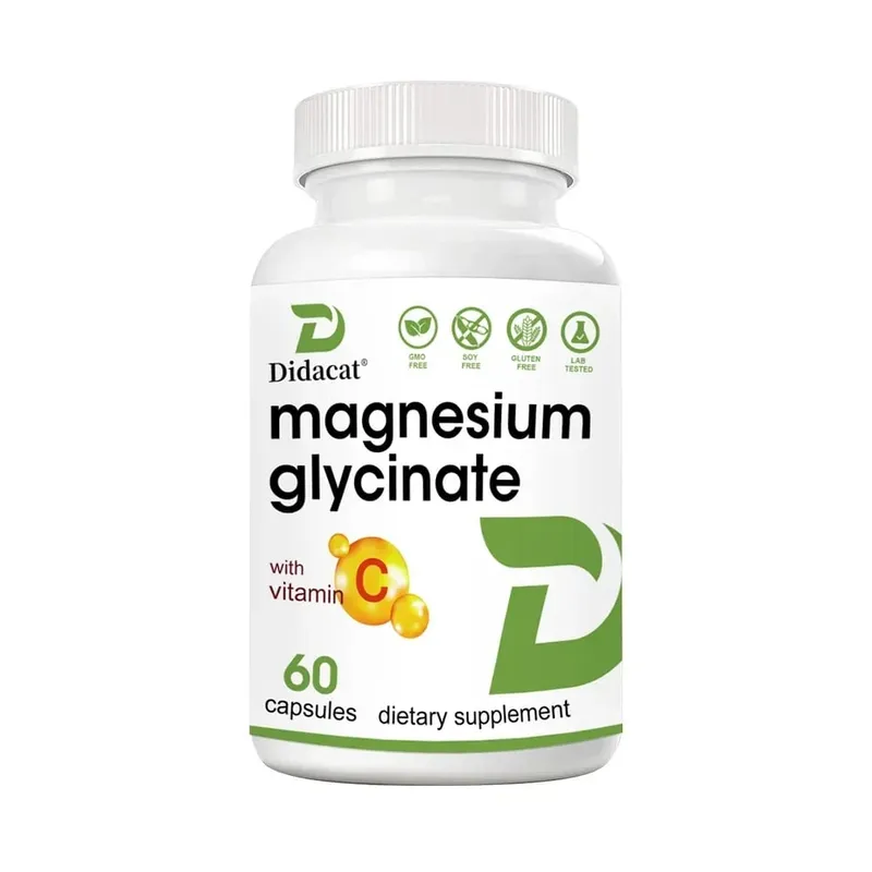 Magnesiumglycinat 1000 mg 120 vegetarische Kapseln – hochreines Spurenelement für die Gesundheit von Muskeln, Gelenken, Herz und Verdauung