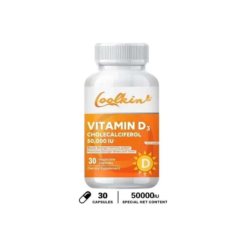 Vitamin D3 5000IU Rich in Vitamin D for Healthy Antioxidants Supporting Immune System Function - 120 Capsules Non-GMO