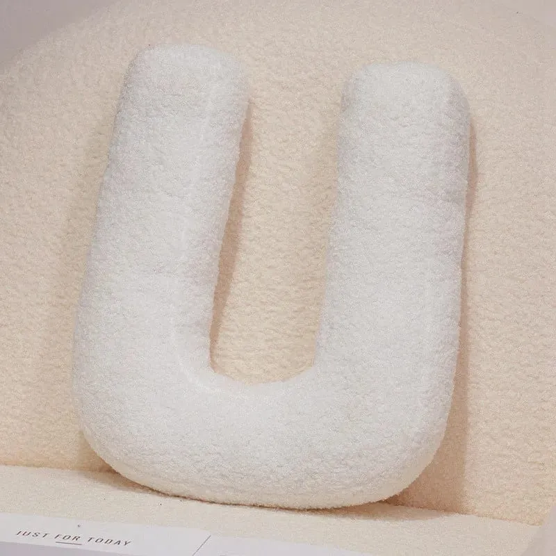 Hot Wholesale Cozy English Letters Pillow Sofa Cushion Living Room Decor 26 Letter Stuffed Doll Toy Kids Teaching Words Game Kid