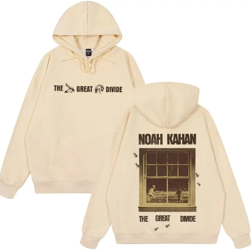Noah Kahan The Great Divide Tour 2026 Graphic Hoodie Men Women Fashion Pullover Loose Casual Hip-hop High Quality Sweatshirts