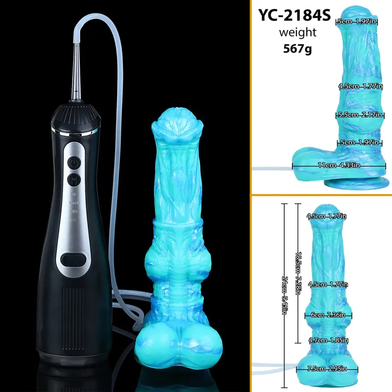Large Squirting Horse Dildo Silicone Anal Plug Female Masturbator Prostate Massager Long Penis Adult Sex Toys for Women Men