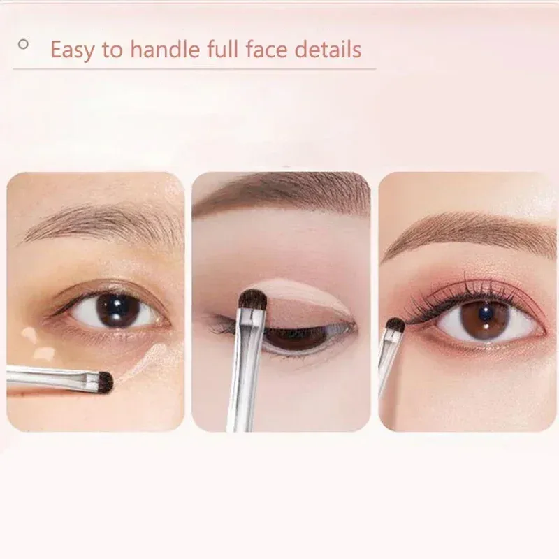 4pcs Detail small Eyeshadow Make up brush Pony hair Precision Eye shadow Makeup brushes Tapered Smudge cosmetic tools