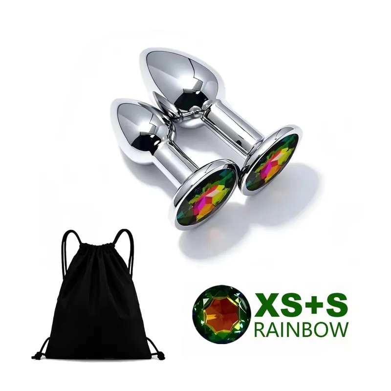 5 Size Metal Anal Plug Butt Plug Sex Toy Butt Toy for Women Men Couples Adult Game Masturbator Anal Diamond Sex Toys